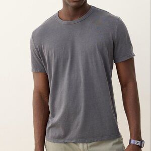 Marine Layer Men's Signature Crew Short Sleeve Tee Gray Cotton Modal sz S